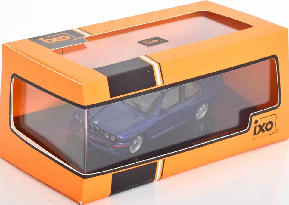 BMW M3 E30 SPORT EVOLUTION 1990 METALLO BLU SCURO IXO CLC378N 1/43 - Immagine 2 di 3