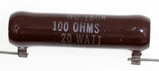 Ohmite 100 ohm, 20 watt,  1808 Brown Devil vitreous enameled resistor, Lot of 5