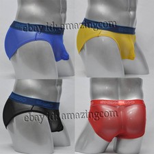 New Men  s See-through Mesh Bikini Boxer Brief Underwear Bulge Pouch Sheer Briefs