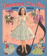 VINTAGE 1941 DEANNA DURBIN PAPER DOLLS  ORIG SIZE UNCUT REPOR READ ALL
