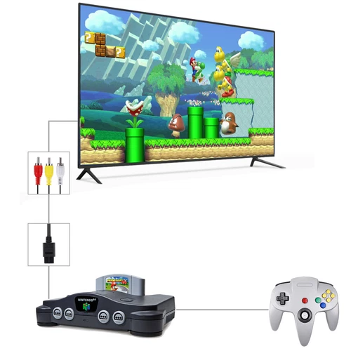 Audio AV RCA + AC-Kabel Netzteil Adapterkabel für Super Nintendo SNES Spiel Set - Bild 14 von 15