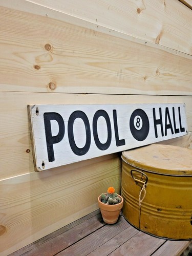 POOL HALL/Rustic/Wood/Sign/Man Cave/Home/Bar/Billiards/Game/Room/Family Room/Bar - Picture 7 of 7