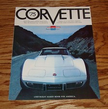 Original 1975 Chevrolet Corvette Sales Brochure 75 Chevy Stingray