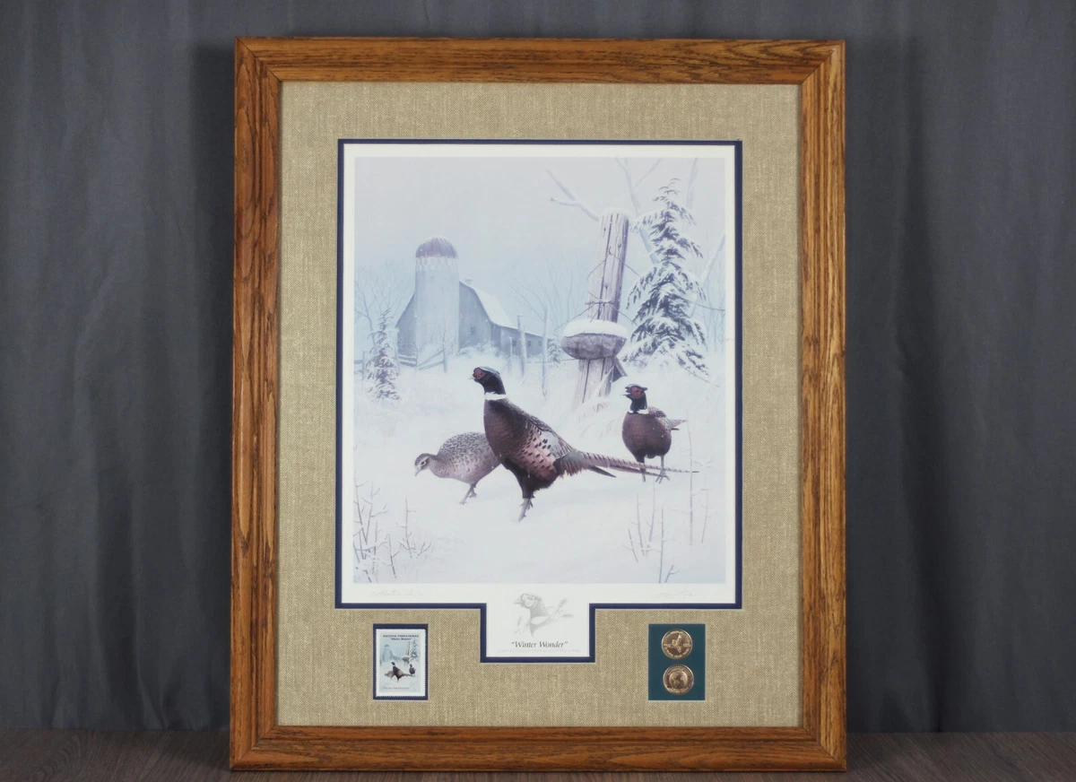 Gravure Originale Nature's Red Par Leo Stans | 1999 | Oiseaux | états-unis