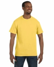 Jerzees 429MFH3-S Adult Tee, Small, Island Yellow