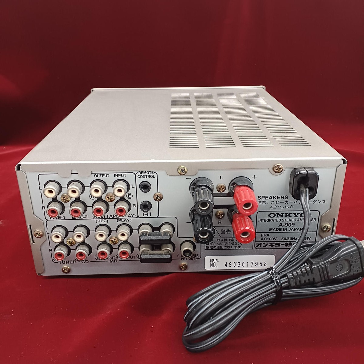 オンキョー A-909X A-909X ONKYO プリメインアンプ インテグレーテッド