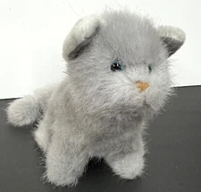 13” Mary Meyer Kitten Kitty Cat White Gray Blue Eyes Plush Stuffed Toy
