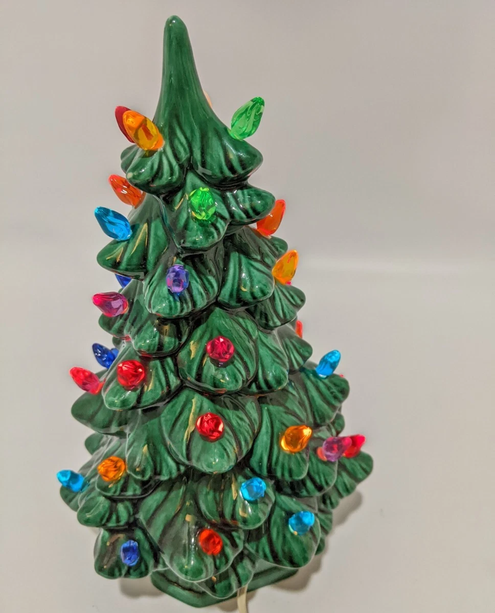 Vintage 1987 NOWELL Mold 10 Ceramic Lighted Christmas Tree, 59 OFF
