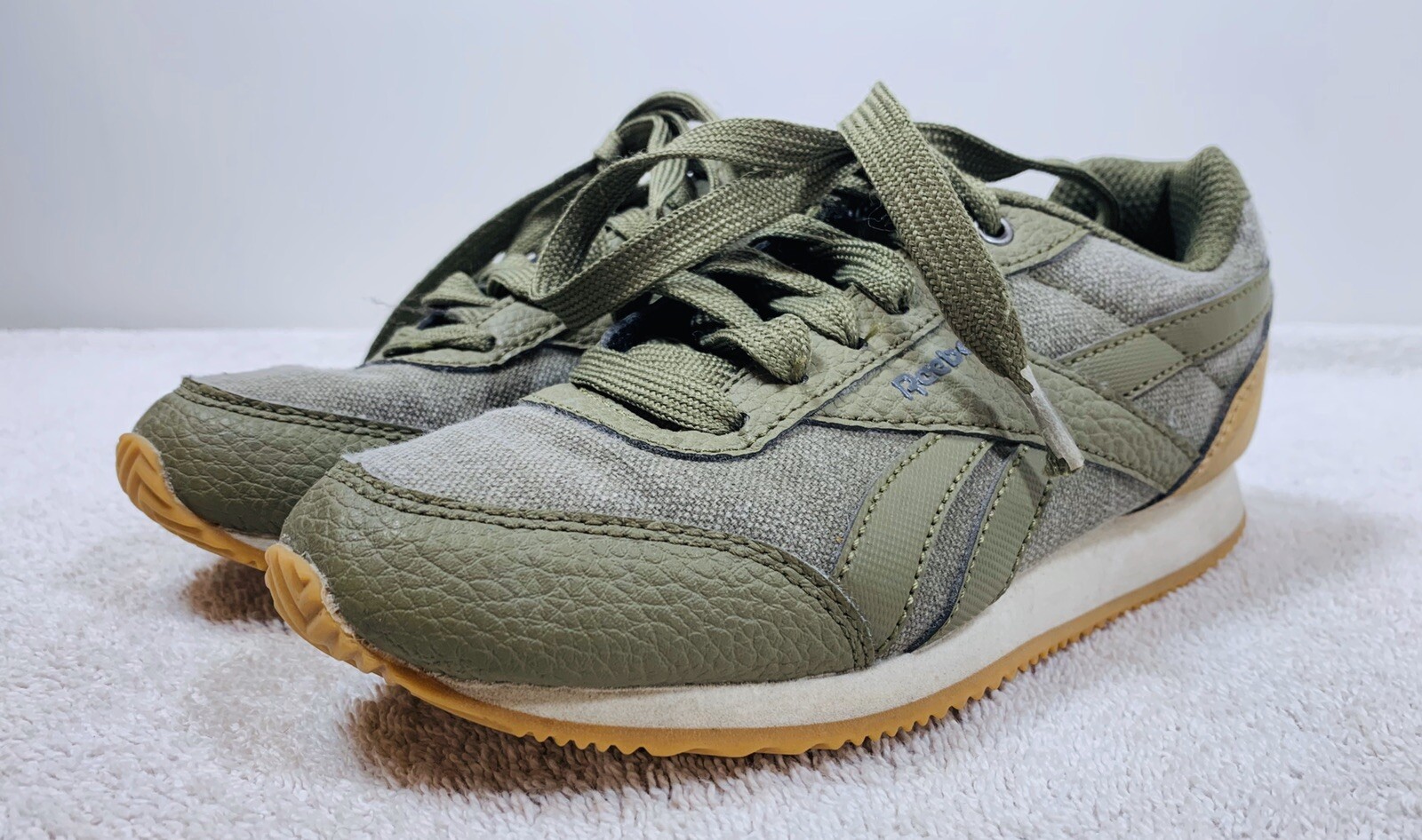 Reebok Shoes Classic Green Suede | eBay
