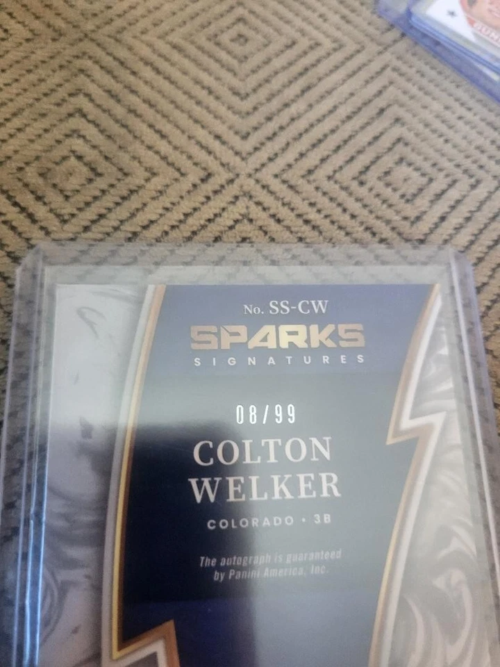 2022 Panini Select - Sparks Signatures Colton Welker #SS-CW  08/99  - Image 3 of 3