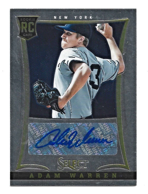 Adam Warren AUTOGRAPH /750 RC New York Yankees 2013 Panini Select AUTO Baseball