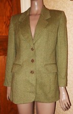 James Meade 14 Green Pure New Wool Jacket Blaze Vintage Rare Stunning Tweed