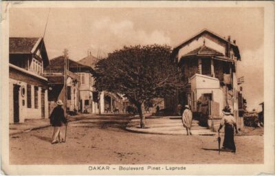 Old postcard AK SENEGAL DAKAR Boulevard Pinet-Laprade (1223444)
