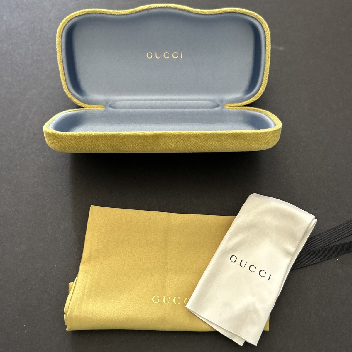 Gucci Lime Green Velvet Sunglasses Case | eBay