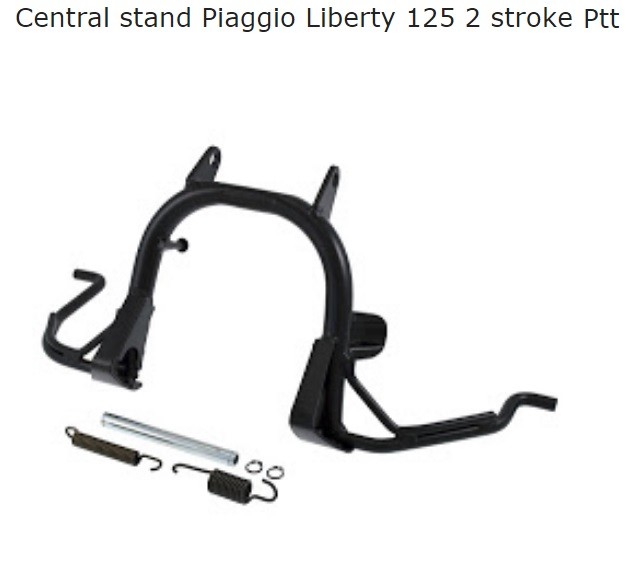 Béquille centrale chromée Liberty 125 2V La Poste, acier renforcé OEM 581092