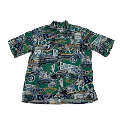 mariners button up shirt