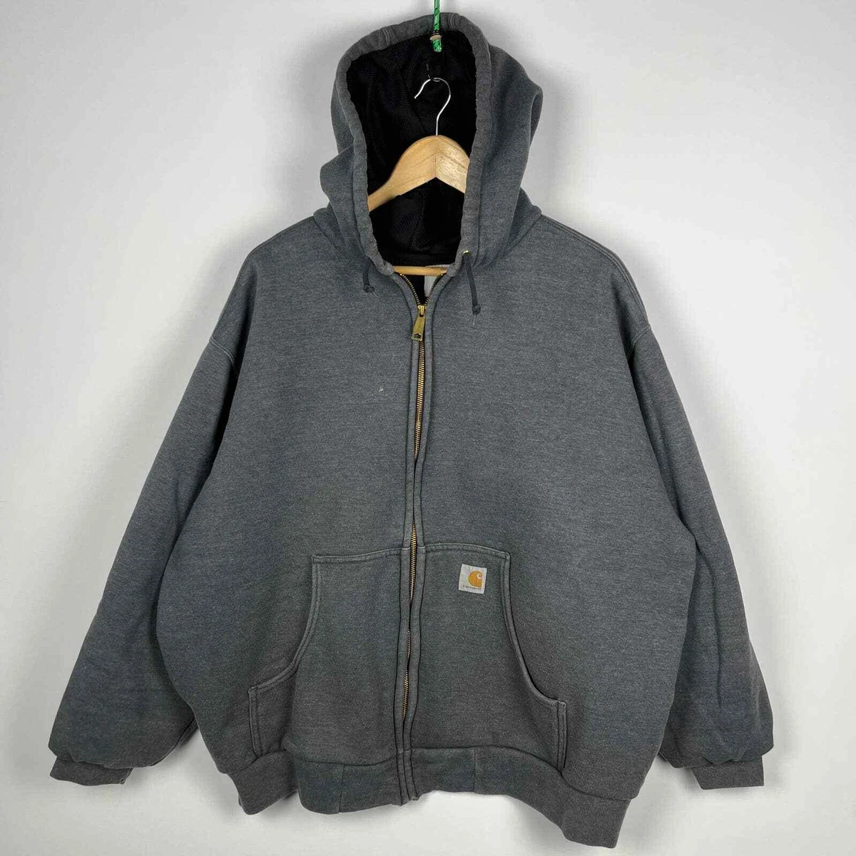 Vintage Carhartt Thermal Line Hoodie Zip up Jacket XXL | eBay