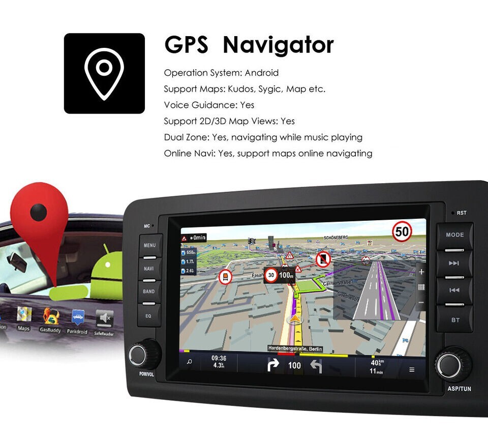 For Mercedes Benz ML GL ML350 GL320 X164 Android12 Auto Carplay Radio Stereo GPS