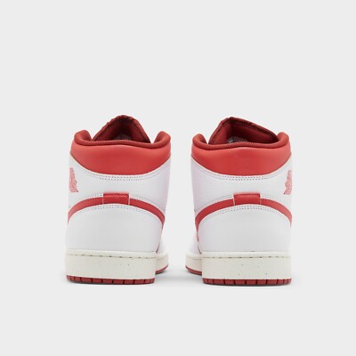 Size 12 - Air Jordan 1 SE Mid White Dune Red for sale online | eBay