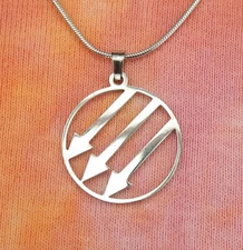 Antifa Necklace, Antifascist Solidarity Resistance Symbol Charm Pendant Earrings