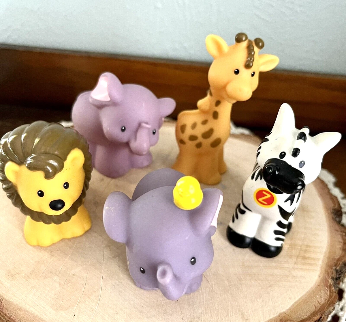 Fisher Price Little People Big Animal Zoo Animal LOT Lion Zebra