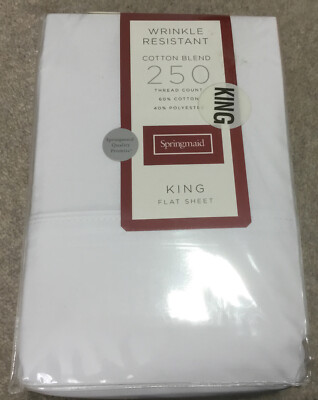 King Flachfolie weiß knitterarm 250 Fadenzahl 