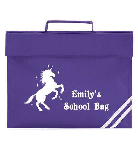 Personalised Unicorn Book Bag Kids 