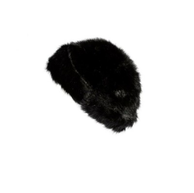 Parkhurst Canada Black Fur Hat Parkhurst Womens Faux Fur Bucket Black Bucket Canada Vtg | eBay main image 2
