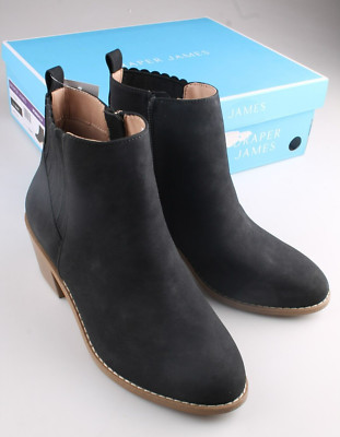 Draper James Damen ' ELLE Siefeletten Stiefel Schwarz Neu IN Box Vegan