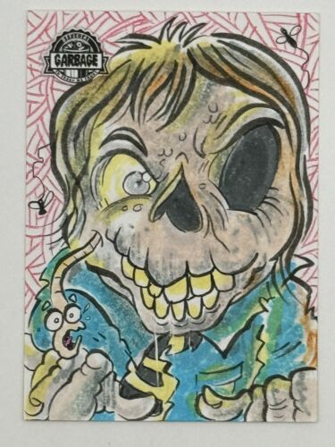 2023 GARBAGE PAIL KIDS KRASHERS SERIES 3 SKETCH CARD 1/1 EL SMETCHO - Dead Ted - Picture 2 of 3
