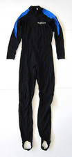 Tilos Scuba Dive Blue Black Stretch One Piece Full Length Skin Suit Women Medium