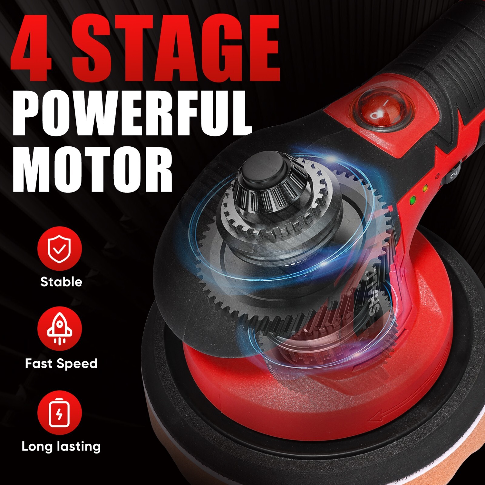 SHALL Car Buffer Polisher 6In Portable Polishing Waxer Machine Kit,25005000 RPM eBay