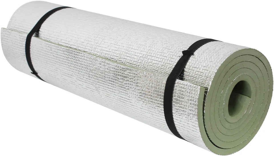 Almohadilla para dormir de espuma reflectante térmica Olive Drab - 24 x 71 x 3/8 - con lazos Foto 2 de 2