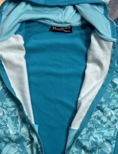 Girls Under Armour Coldgear Loose Fit Zip Jacket & Sweatpants Sz YXL EUC XL - Picture 5 of 11