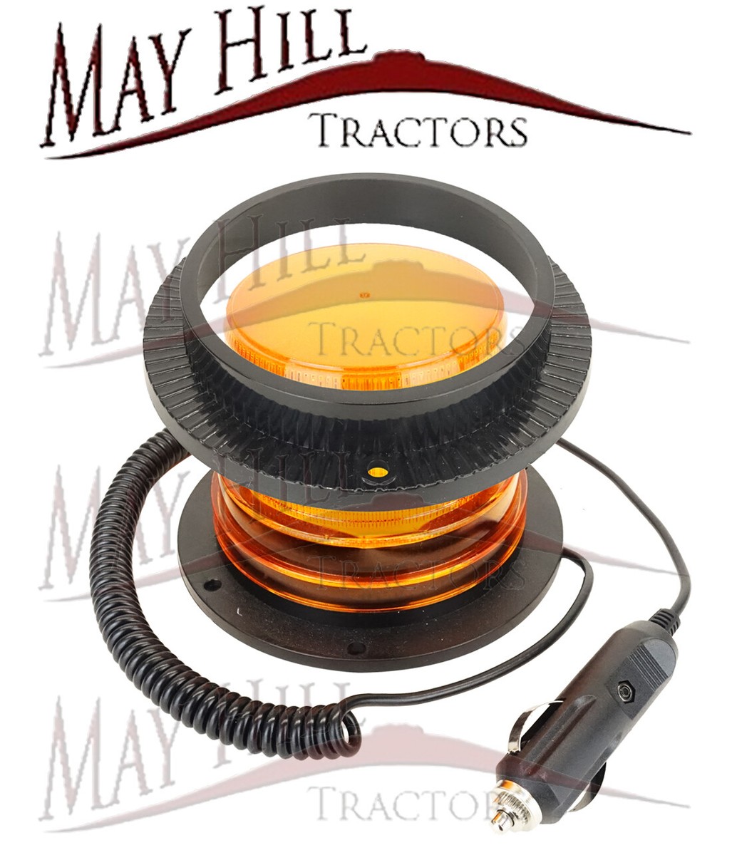 Amber 40 LED 12V-24V Emergency Warning Flash Strobe Rotating Tractor
