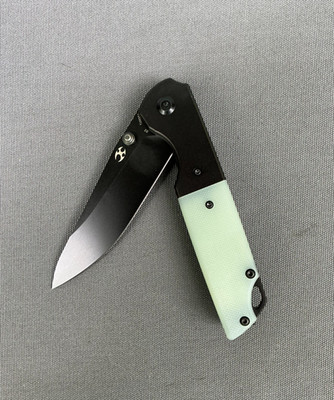 KANSEPT Kim Ning Warrior T1005S4 Black TiCn Coated and Stonewashed Drop Point