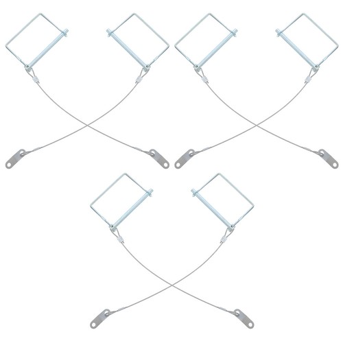 Square Raja Pin 30 pcs Square Trailer Pin, Trailer Coupler Wire Lock Pin 1/4