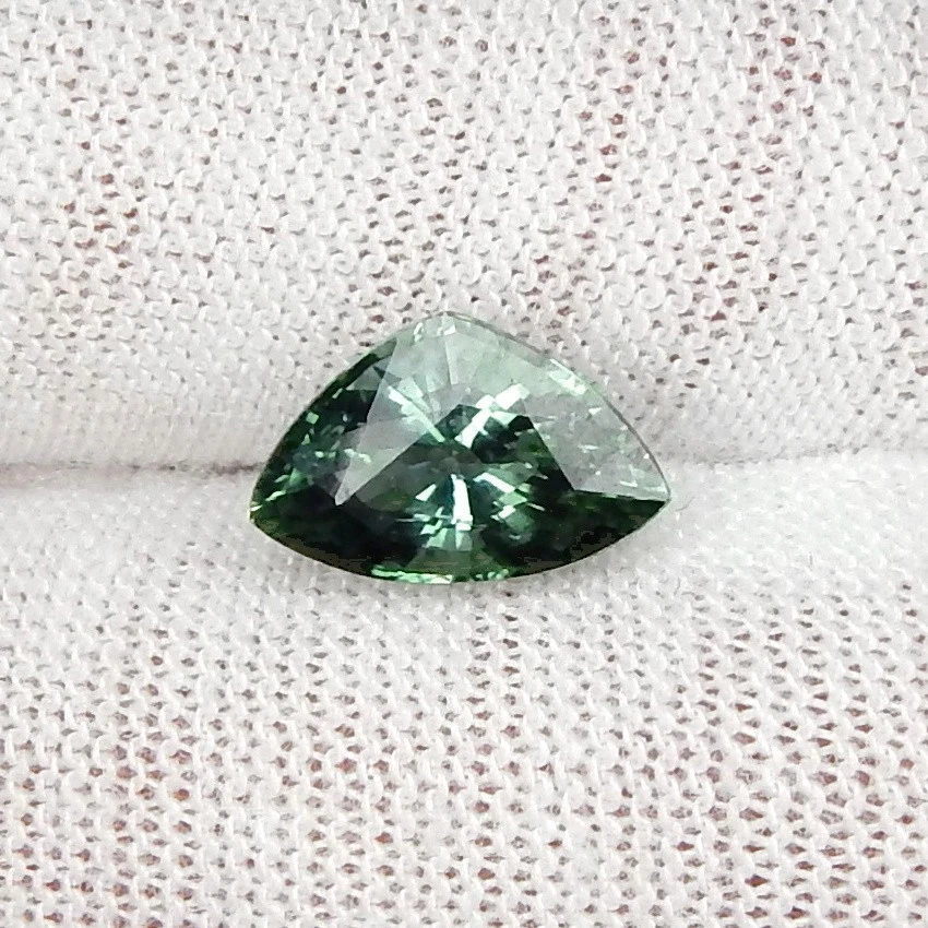 2ct VVS Blue Green Paraiba Tourmaline Natural Mined Unheated Faceted Trillion - Image 3 of 4