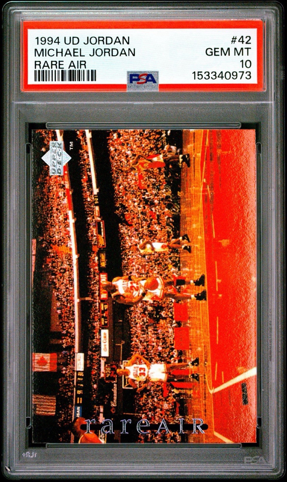 1994 Upper Deck Jordan Michael Jordan Rare Air #42 PSA 10
