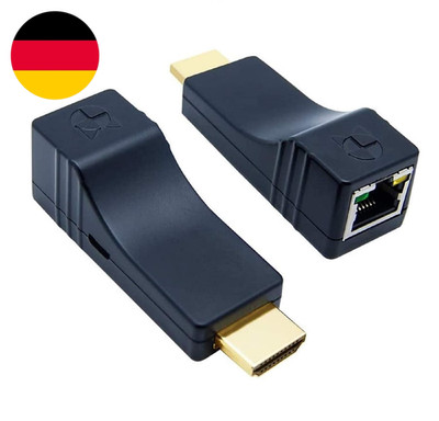 DDMALL 100M HDMI Extender Über CAT6/CAT7 Kabel, Usb-Betrieben, Einfache Installa