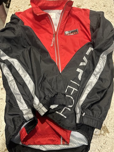 Vintage Men’s EXPRESS EXPTECH Zip Up Red/Black Lined Athletic Jacket Size S - Picture 2 of 4