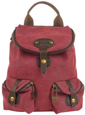 ZEDE Unisex Saint Paul Small Backpack - Bordeaux Burgundy