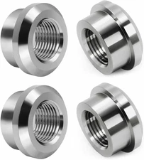 Aluminum 3/8" NPT Female Weld on Bung Weldable Fitting 4PCS