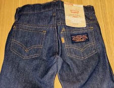 Vintage Levi s New Tags: 1970s Kid Size 6 Orange Tag 'Hardwear' Jeans