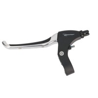 Fahrrad Bremshebel 4 Finger Schwarz Alu Leder Links Bremsgriffe