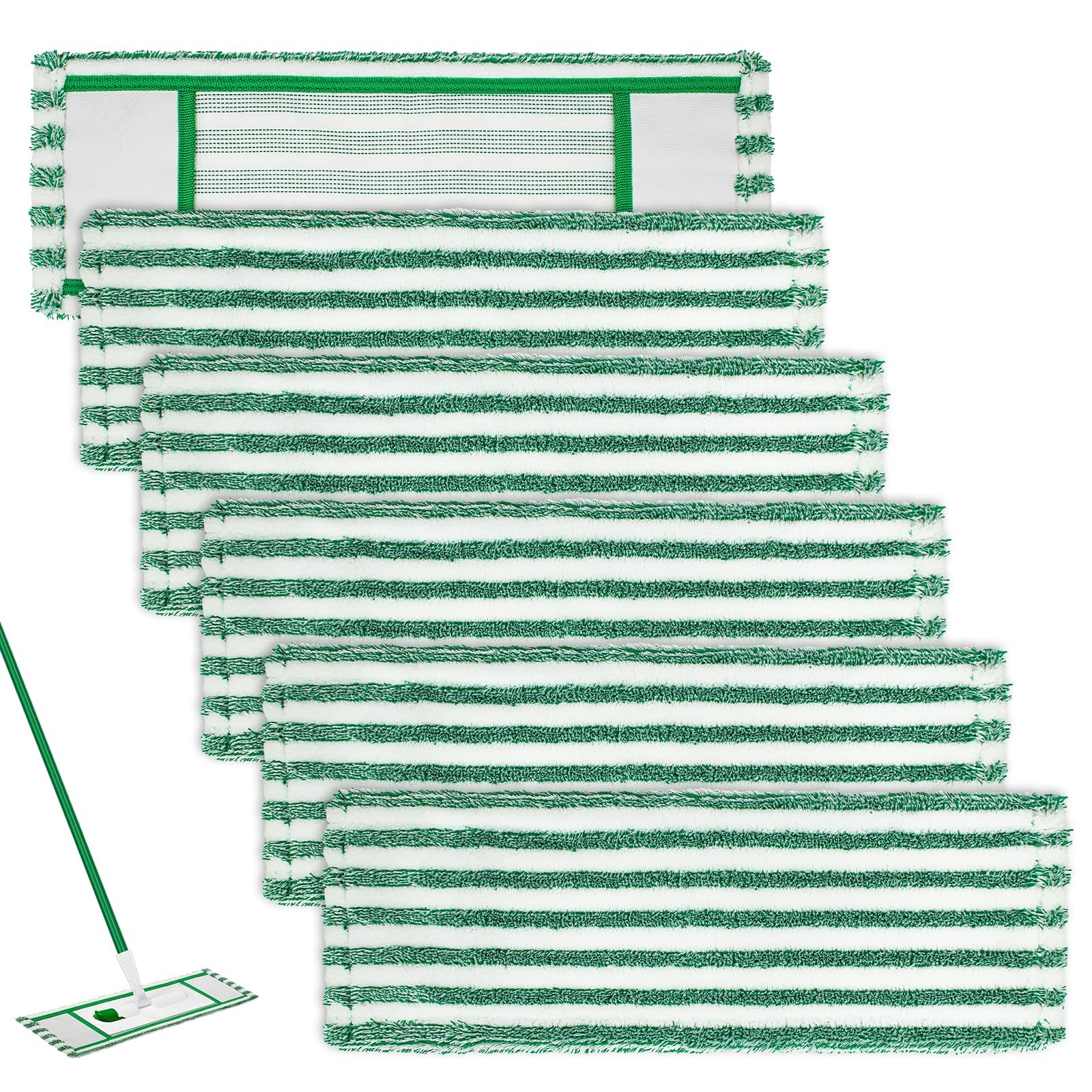 Mop Pads Refills Compatible with Libman Wet & Dry Microfiber 6 Pack for Multi
