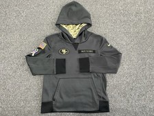 Nike San Francisco 49ers Salute To Service Youth Small Pullover Hoodie USA Camo