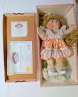 1984 Applause Cabbage Patch Kids 16" Porcelain Doll Jessica Louise blonde/green