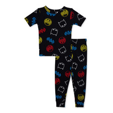 Batman Baby Boy Snug-Fit Pajama Set-Black-12M-NEW IN PACKAGE-26006226