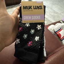 Women's Crew Socks Size 6-11 4 Pack Dream Step Yarn New with Tags